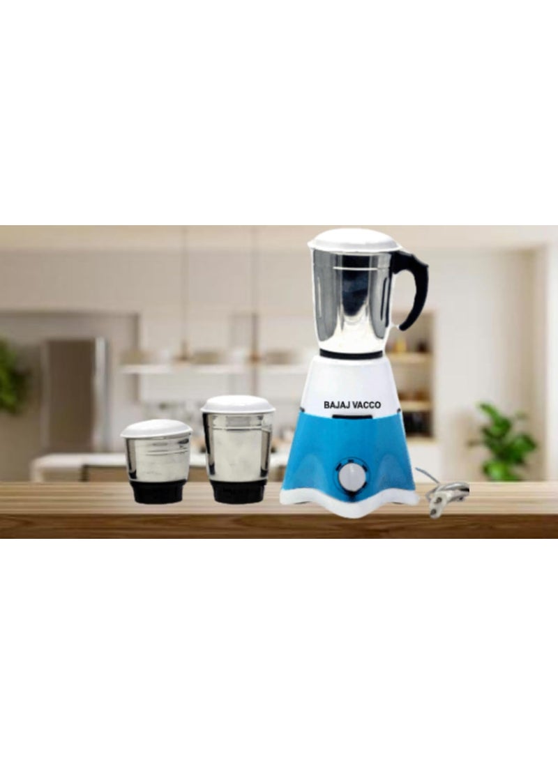 BAJAJ VACCO Master Chef III Mixer Grater Grinder 500 Watts 3 Jars 3 Blades
