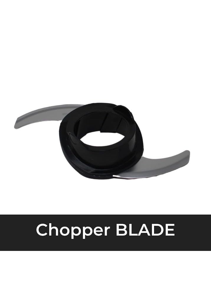 Replacement Chopping Blade Attachment compatible with Zodiac Mixer Grinders MasterChef Plus jar Black
