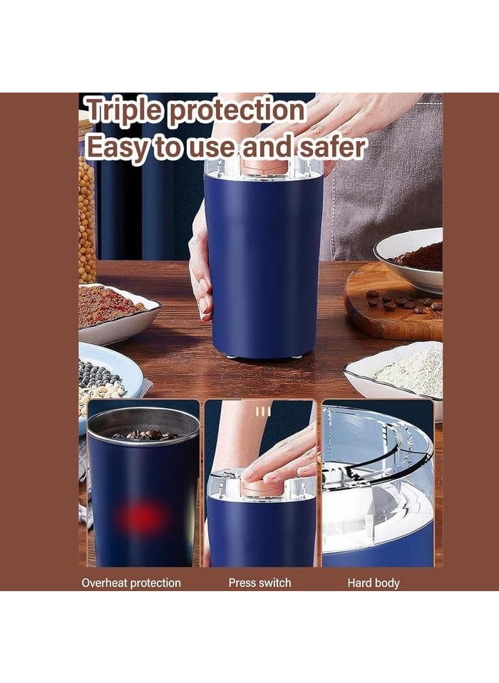 BHARAT EXPORTS Mini Mixer Small Blander Powerful Mini Grinder Electric Coffee Bean Grinder Machine Portable Grinder for Home and Office