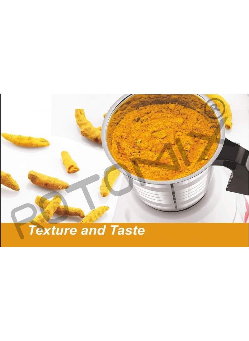 Rotomix Necklace 750W Mixer Grinder with 3 Stainless Steel Jars 1 Wet Jar 1 Dry Jar and 1 Chutney Jar BlackREDMake in IndiaISI Certified