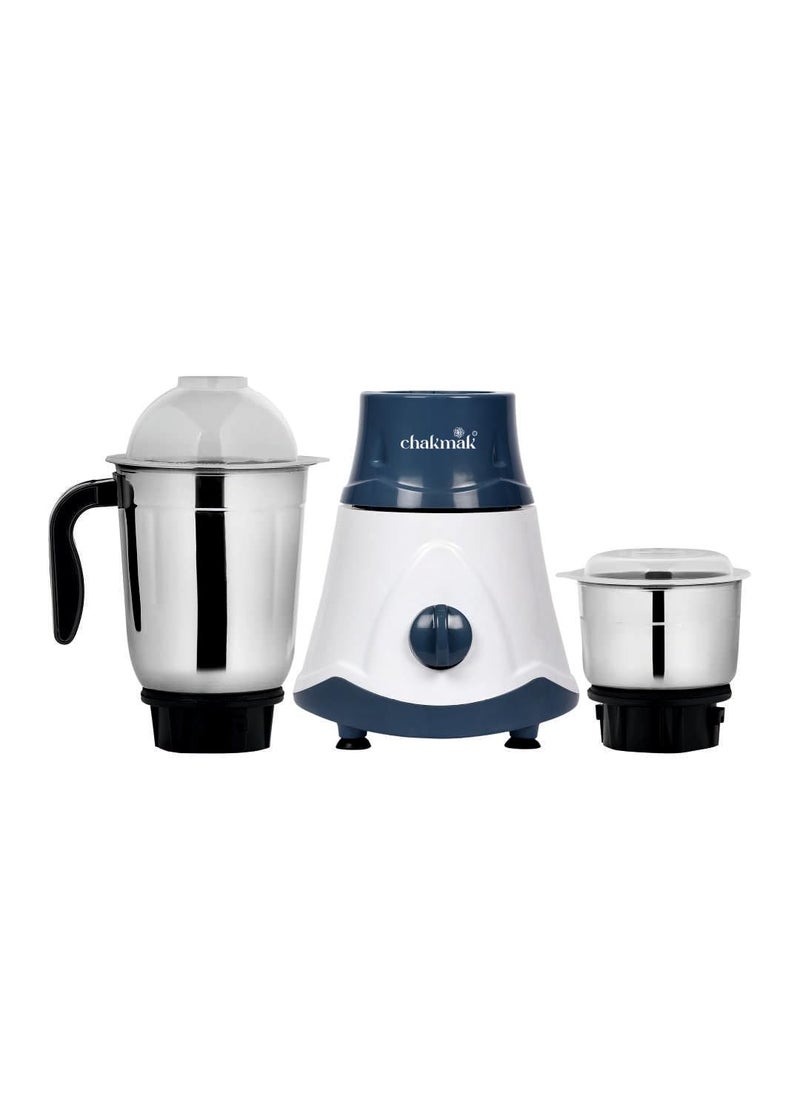 Chakmak Turbo Mixer Grinder 500 Watts With 2 Multipurpose Jars Chutney Making Dry Grinding Wet Grinding Blender Mixer Steel Jar Capacity 1250ml 400ml 2 Year Warranty