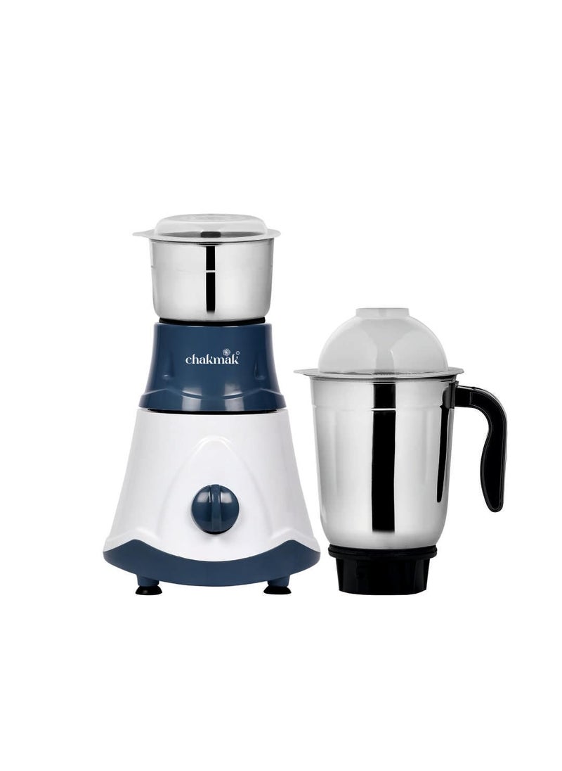 Chakmak Turbo Mixer Grinder 500 Watts With 2 Multipurpose Jars Chutney Making Dry Grinding Wet Grinding Blender Mixer Steel Jar Capacity 1250ml 400ml 2 Year Warranty
