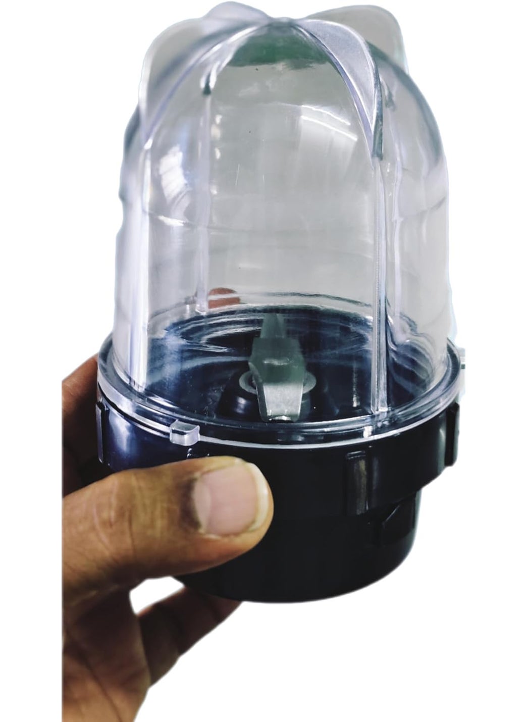 Hope Kart Stainless Steel Chutney Jar Bowl Only for Mixture Grinder Machine Double Lock and 4 Teeth Coupling Lid and Steel Blade Double Lock Bullet Jar 350 ml