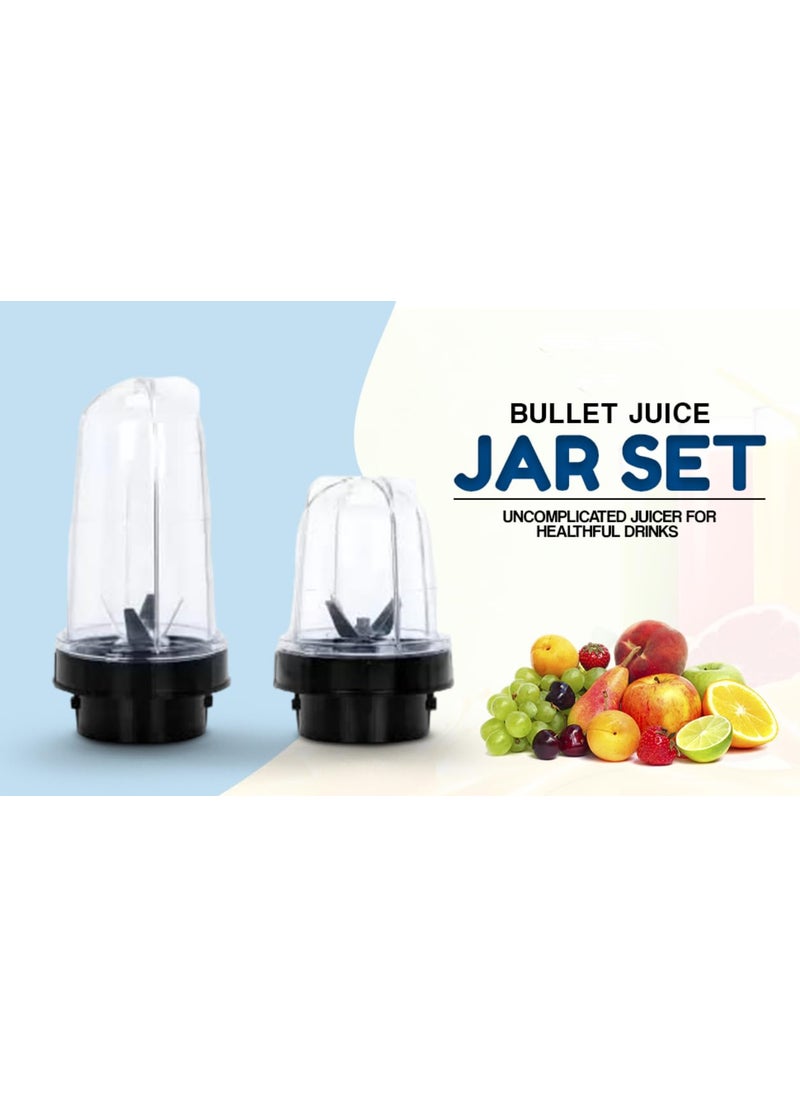 Hope Kart Stainless Steel Chutney Jar Bowl Only for Mixture Grinder Machine Double Lock and 4 Teeth Coupling Lid and Steel Blade Double Lock Bullet Jar 350 ml