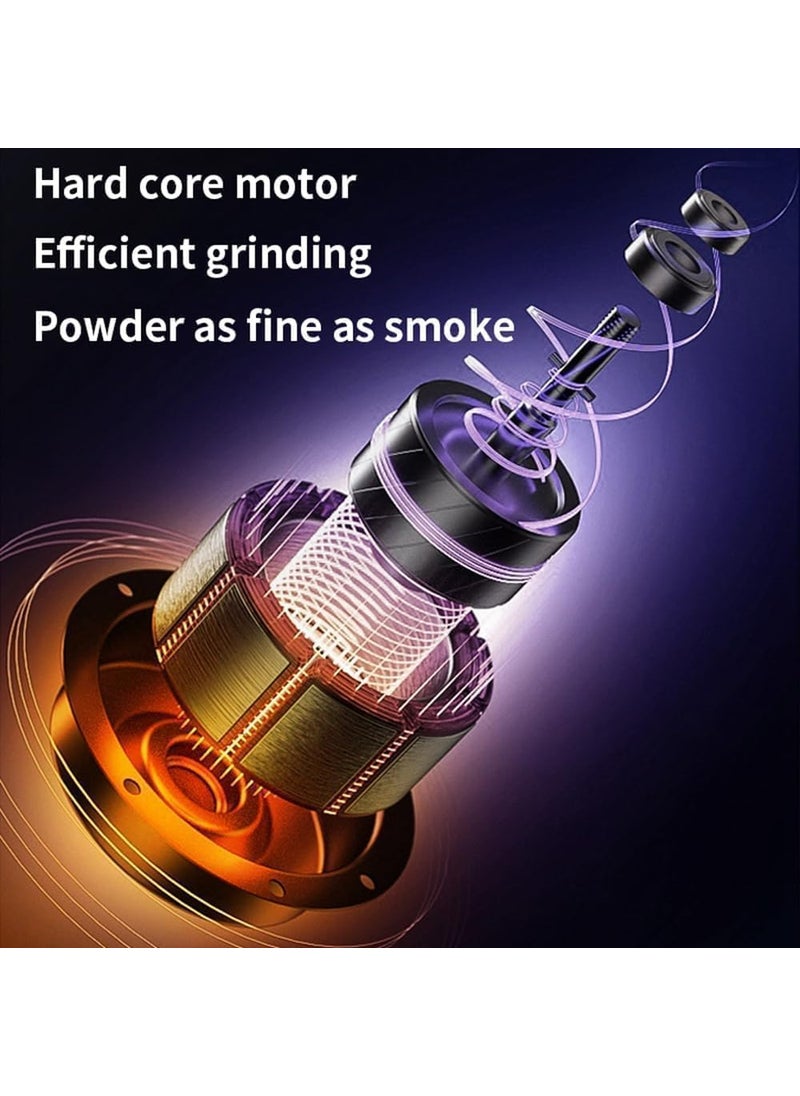 NIYAMKAAY Portable Spice Grinder with Handle Electric Grain Mill for Spices Cereals Coffee Beans More Stainless Steel Dry Grinder Machine