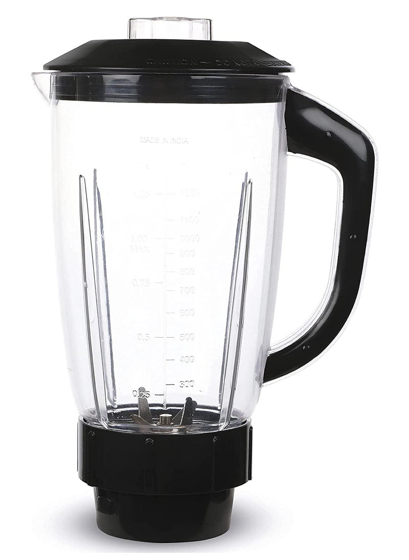 Khichdi Dry Liquid and Chutney for Mixer Grinder Set of 3 Stainless Steel and Milkshake Jar Mixer Jars with Handle with Lid 1000 ml 700 ml 350 ml MA12