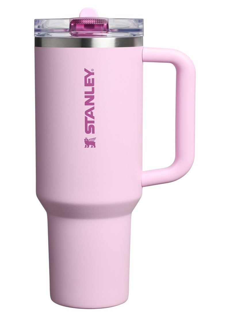 Quencher ProTour Flip Straw Tumbler with Leakproof Lid 40 oz | Built-In Straw & Handle | Cupholder Compatible for Travel | Insulated Stainless Steel Cup | BPA-Free