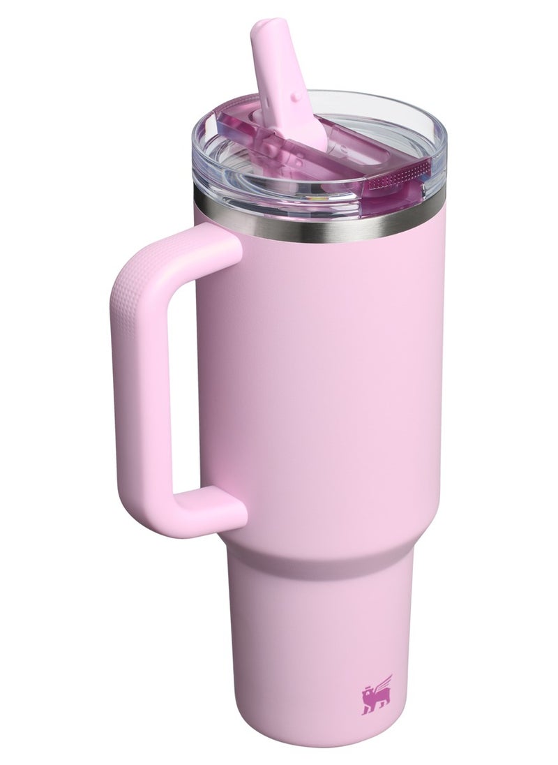 Quencher ProTour Flip Straw Tumbler with Leakproof Lid 40 oz | Built-In Straw & Handle | Cupholder Compatible for Travel | Insulated Stainless Steel Cup | BPA-Free