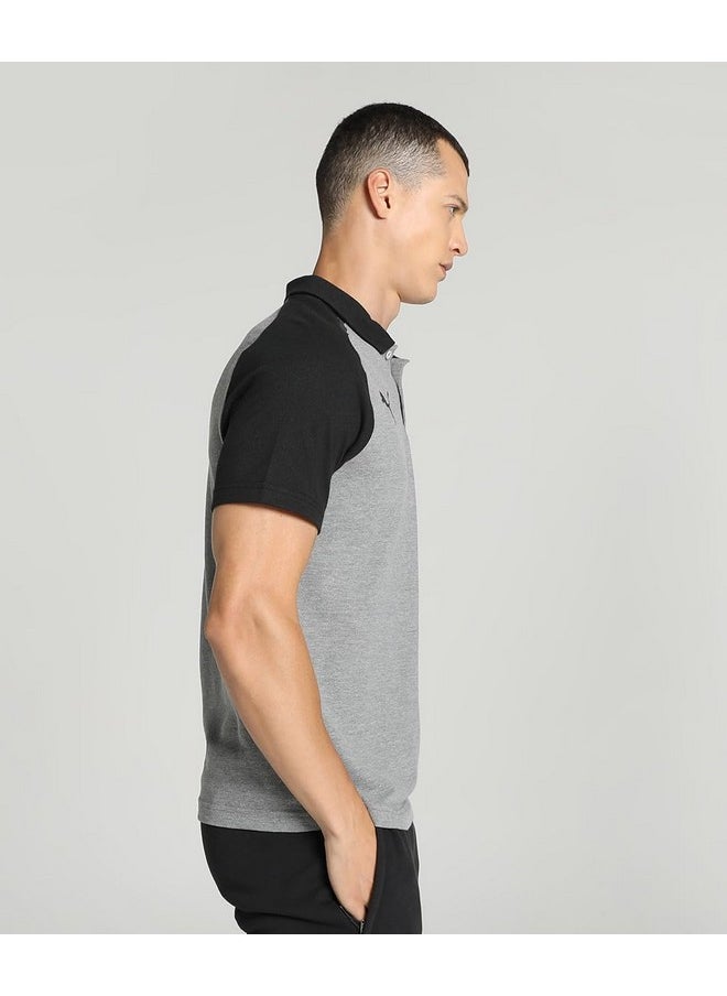 Puma Men's Solid Regular Fit T-Shirt (657991_Medium Gray Heather M)