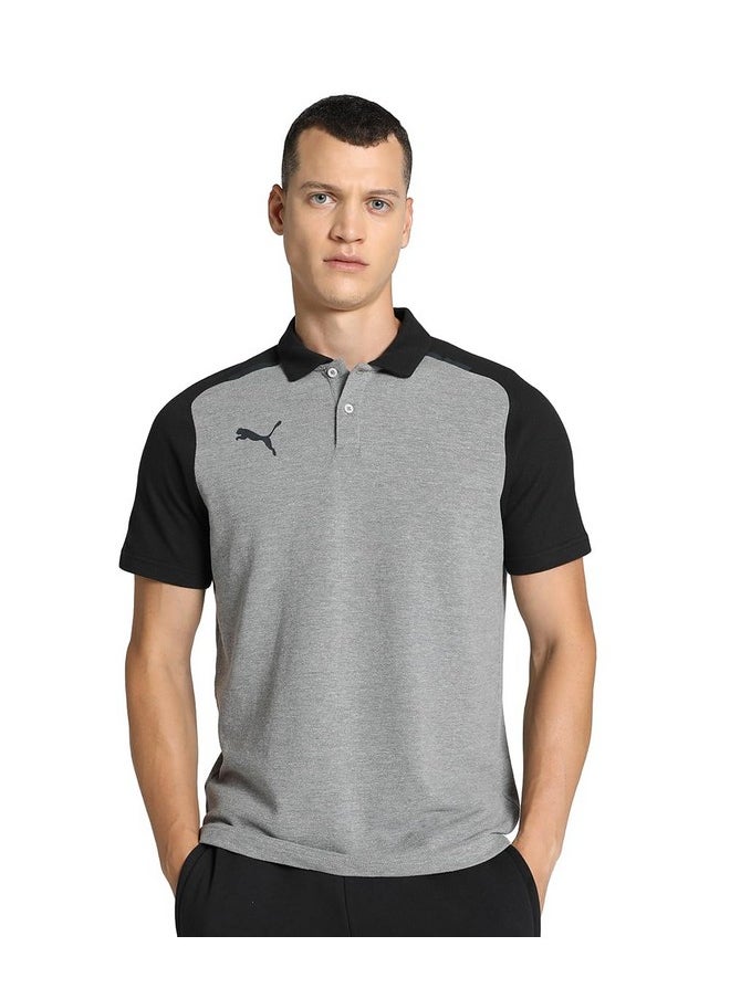 Puma Men's Solid Regular Fit T-Shirt (657991_Medium Gray Heather M)