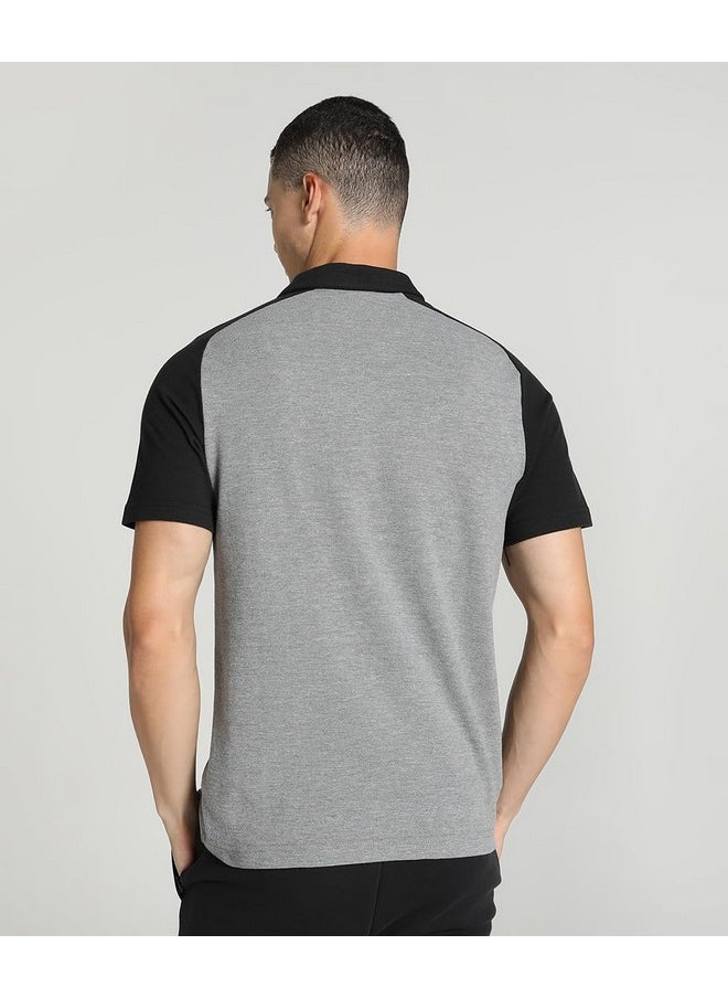 Puma Men's Solid Regular Fit T-Shirt (657991_Medium Gray Heather M)