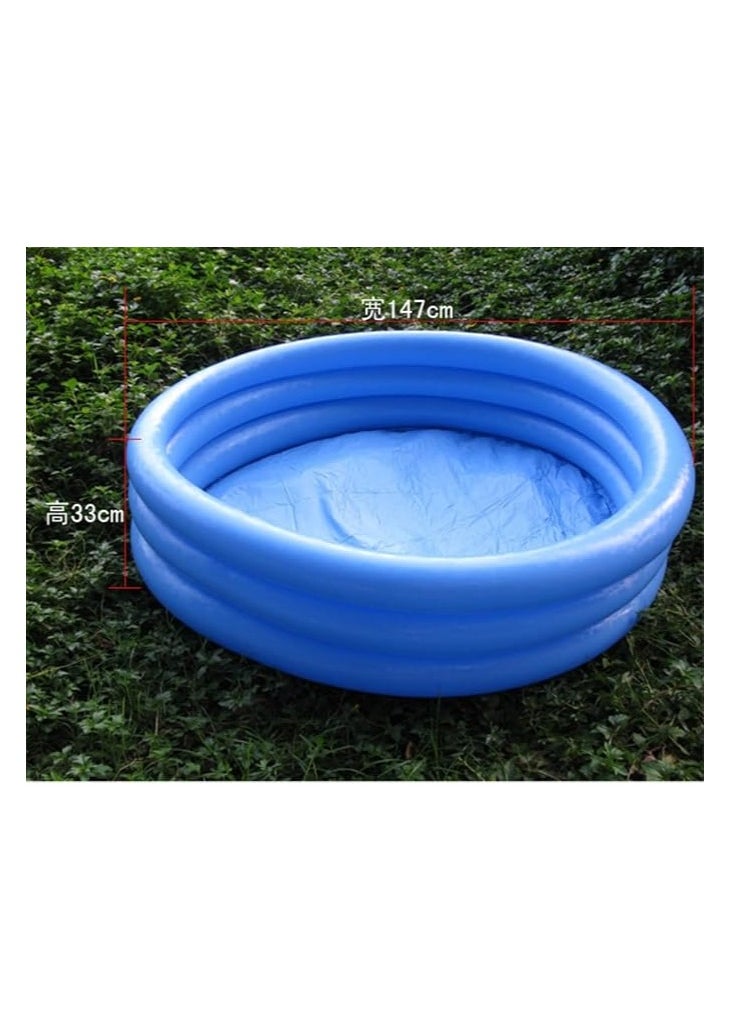 Inflatable Round Swimming Pool – Quick-Up Family Paddling Pool, Fast Set Outdoor Pool for Garden, Terrace, Backyard (Easy Setup)