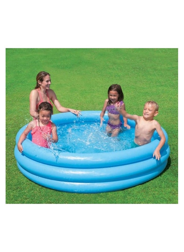 Inflatable Round Swimming Pool – Quick-Up Family Paddling Pool, Fast Set Outdoor Pool for Garden, Terrace, Backyard (Easy Setup)