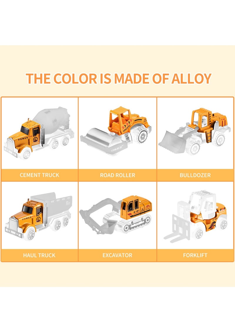 Toddler Toys for 3 4 5 6 Years Old Boys, Die-cast Construction Toys Car Carrier Vehicle Toy Set , Kids Toys Truck Alloy Metal Car Toys Set for Age 3-9 Toddlers Kids Boys & Girls