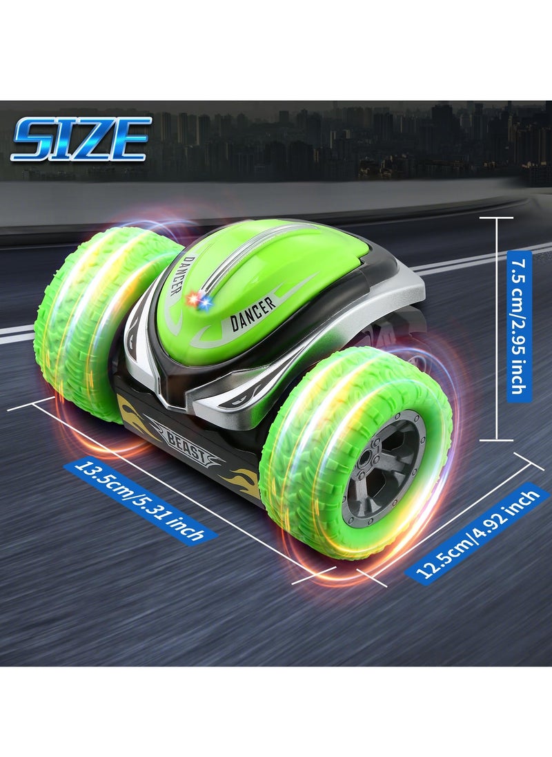 RC Stunt Car, Remote Control Car, Electric RC Cars, 2.4GHz 360° Rotating RC Stunt Car, with LED Headlights Drift Stunt Flipping Car Toy for 3 4 5 6 7 8-12 Year Old Kids