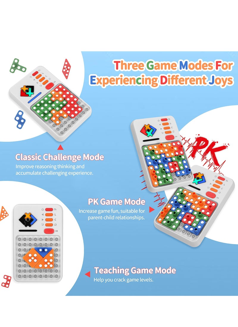 Super Blocks Game, Brain Teaser Puzzle Solve Game for Kids Teens, Multiple Blocks Pattern Matching Game for Kids Teens Boys Girls Birthday Gifts Travel Games