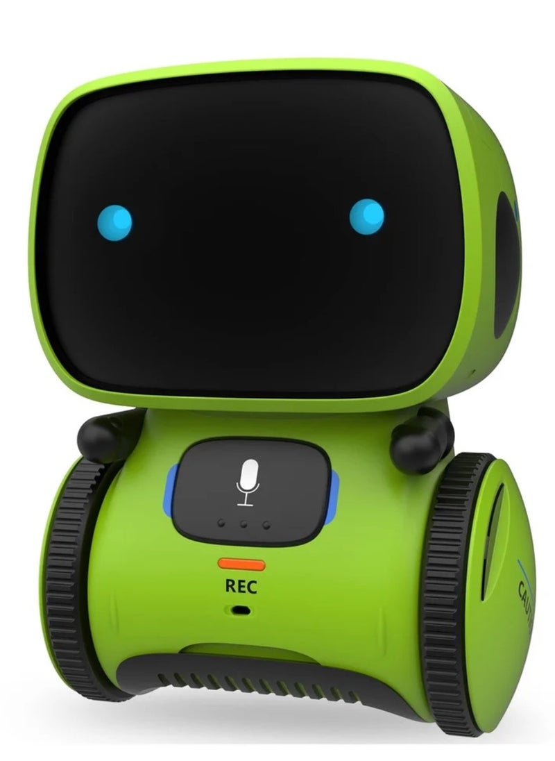 Kids Smart Robot Toys, Children Interactive Intelligent Robot Toys, with Voice Controlled Touch Sensor, Singing, Dancing, Recording, Repeat, Birthday, Gifts for Boys and Girls Ages 3-9 Years