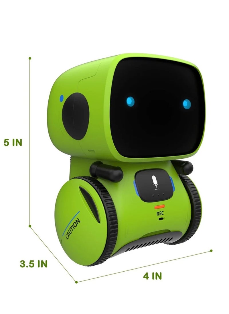 Kids Smart Robot Toys, Children Interactive Intelligent Robot Toys, with Voice Controlled Touch Sensor, Singing, Dancing, Recording, Repeat, Birthday, Gifts for Boys and Girls Ages 3-9 Years