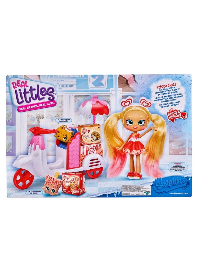 Shopkins Real Littles Stacey Cakes + ICY Treats Scooter