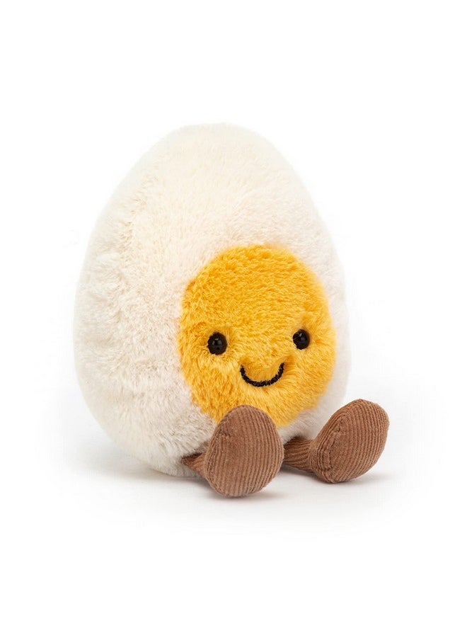 Jellycat Amuseables Boiled Egg Happy Stuffed Toy, Small 5.5 inches | Food Plush | Fun Gift Idea