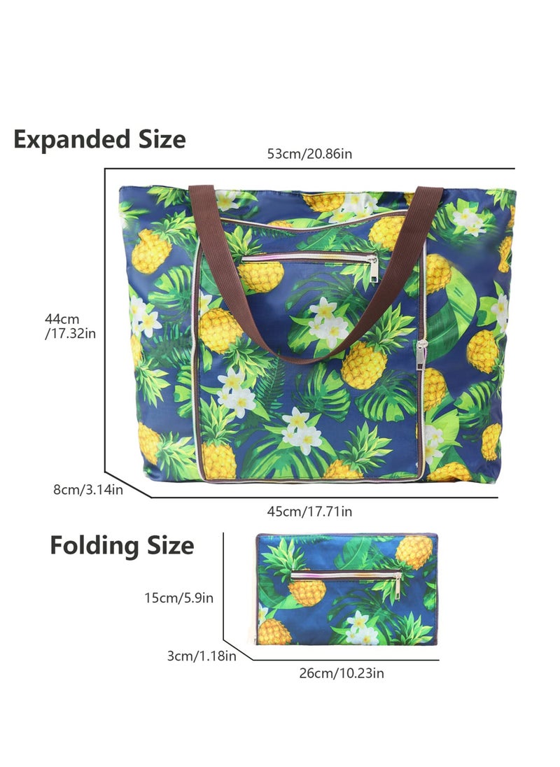 Beach Bags for Women, Women canvas Tote Bag, Canvas Bag with Zipper for Beach Travel Pool Shopping