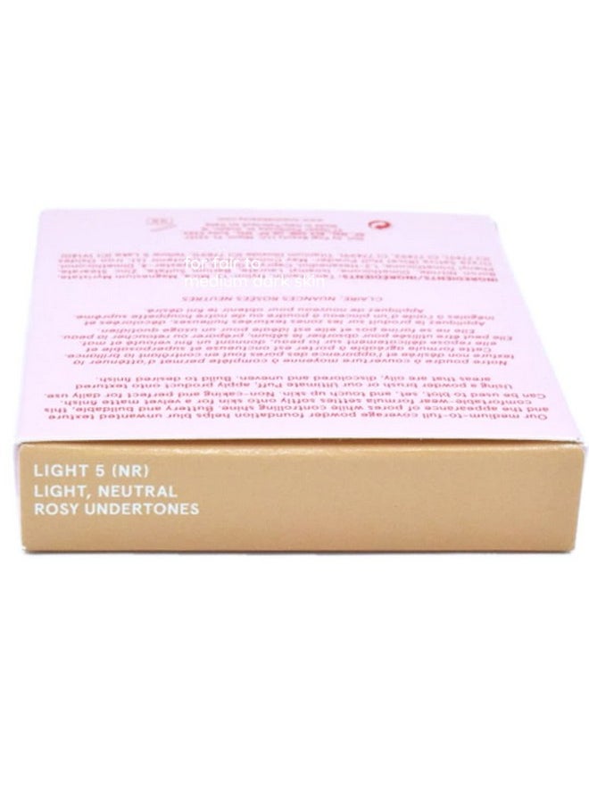 One Size Patrick Starrr Turn Up The Base Versatile Powder Foundation - Light 5 (NR) - Light, Neutral Rosy Undertones - Face Pressed Powder Makeup Foundation Medium-to-Full Coverage, Soft Matte Finish
