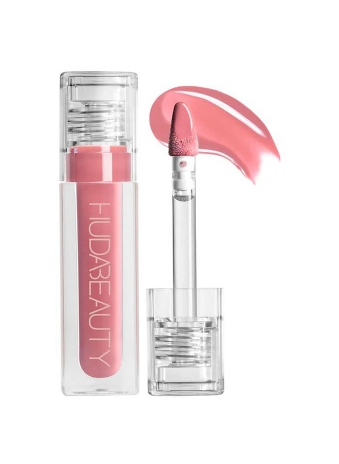 Huda Beauty Faux Filler Extra Shine Lip Gloss - Sugar Baby (Light Pink) .13 oz / 3.9 ml