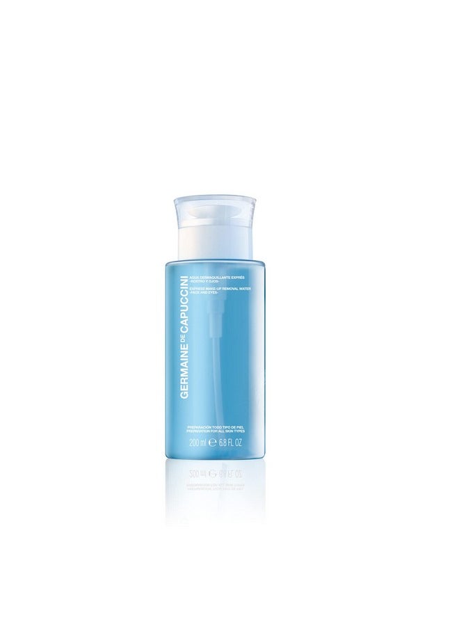 Germaine de Capuccini - Options I Express Make-Up Removal Water - Cleanses, purifies, tones and maintains skin hydration- All skin types - Fragance Free- 6.8 FL OZ