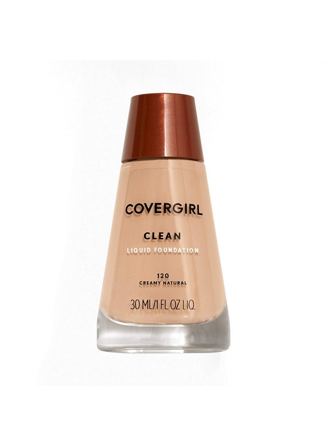 COVERGIRL Clean Makeup Foundation Creamy Natural 120, 1 oz (packaging may vary)