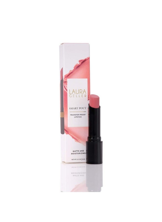 LAURA GELLER NEW YORK Smart Pout Transfer Proof Moisturizing Matte Lipstick, Wise