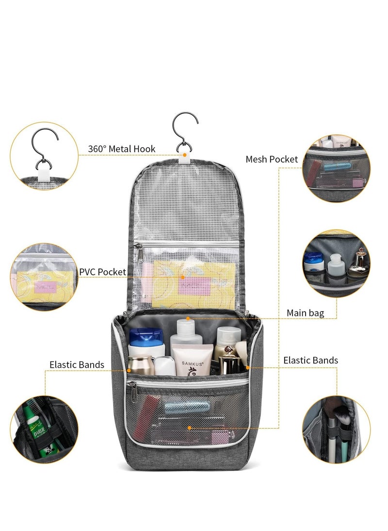 Hanging Toiletry Bag Travel Bag for Men Women Water-resistant Makeup Bag Cosmetic Bag Travel Organizer for Accessories