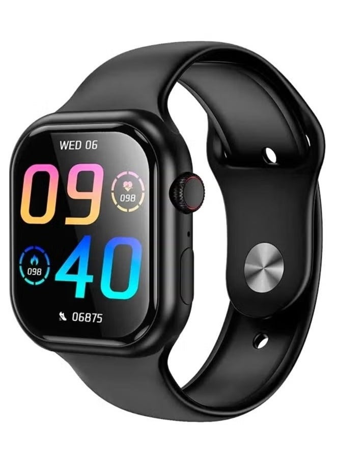 Smartwatch HOCO Y23 Sports Calling Edition – Large 2.02” HD Touch Display, Bluetooth Calling, Fitness & Health Tracker with Heart Rate Monitor, Sleep Analysis, Step Counter, Notifications, Sedentary Alert, Waterproof, Black for Men & Women
