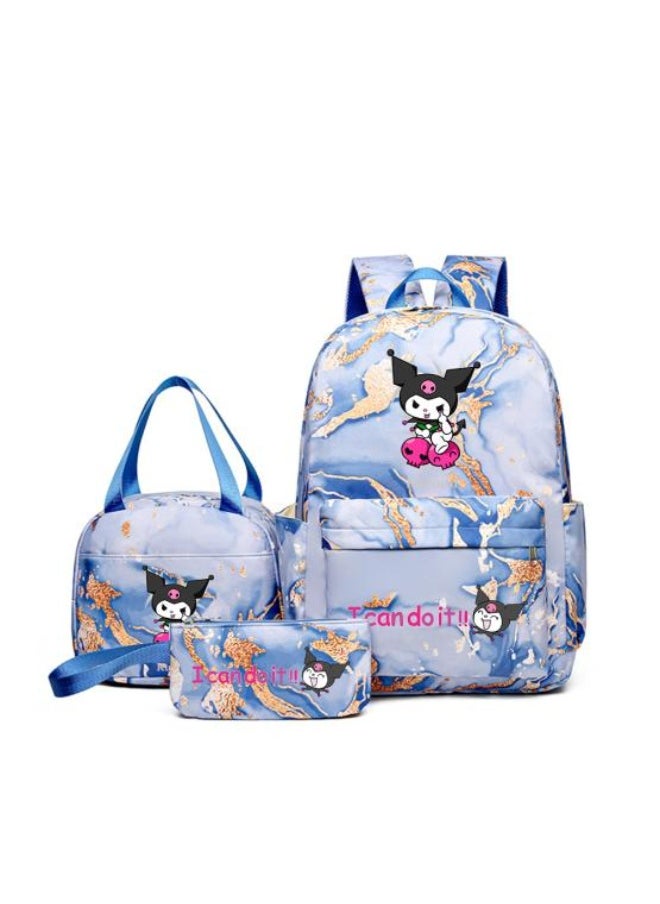 Vibrant cartoon print bag combination! Lightweight design + large-capacity partition | Fully adapted for children/student/outdoor sports - 630