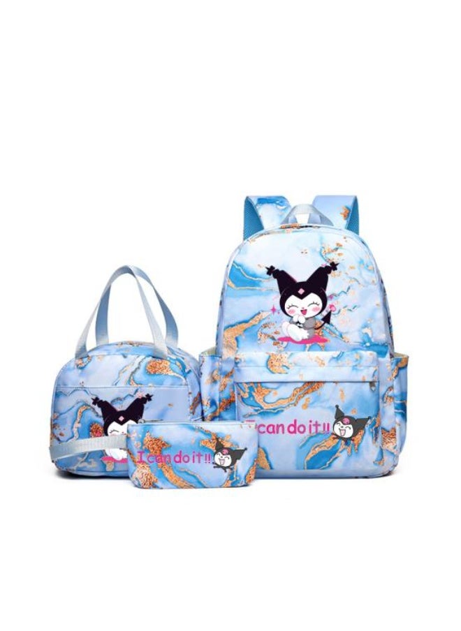 Vibrant cartoon print bag combination! Lightweight design + large-capacity partition | Fully adapted for children/student/outdoor sports - 618