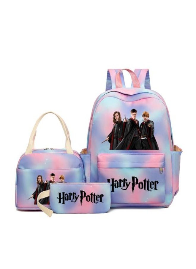 Vibrant cartoon print bag combination! Lightweight design + large-capacity partition | Fully adapted for children/student/outdoor sports - 544