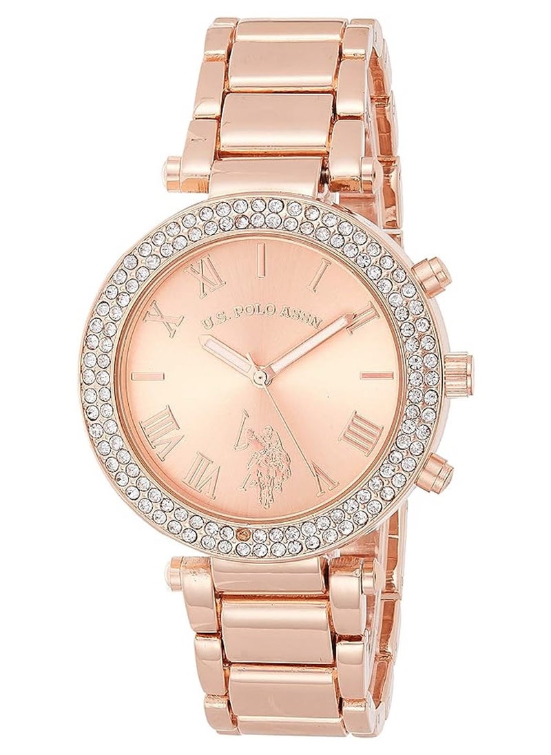 U.S. Polo Assn. Women's Quartz Rose Gold-Toned Dress Watch (Model: USC40170)
