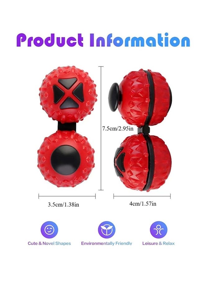 Fidget Ball Stress Relief Toy Functions Massage Ball Fidget Toy Development Toy, 3D Fingertip Toys for ADHD Autism With 6-Fidget Functions For Adults Kids Stress Relief,Anxiety, ADD