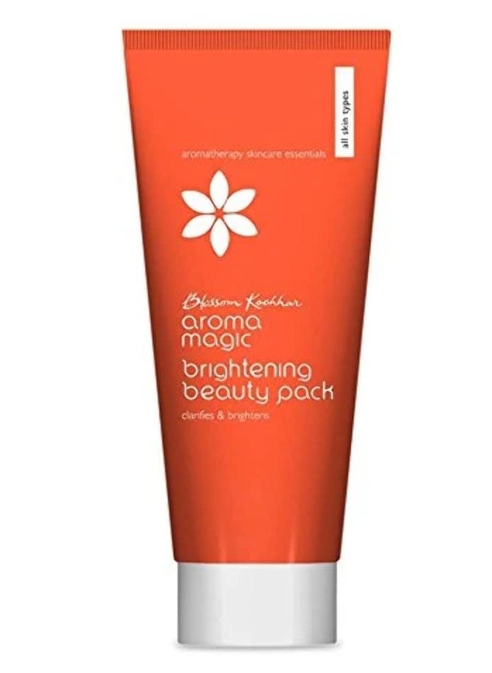 Brightening Beauty Skin Face Pack| Delays sign of ageing| Removes dead skin cells| Essential Oil Of mandarin & Orange| Clarifying Face Pack for Men & Women |All Skin Types|100gm Pack of 1