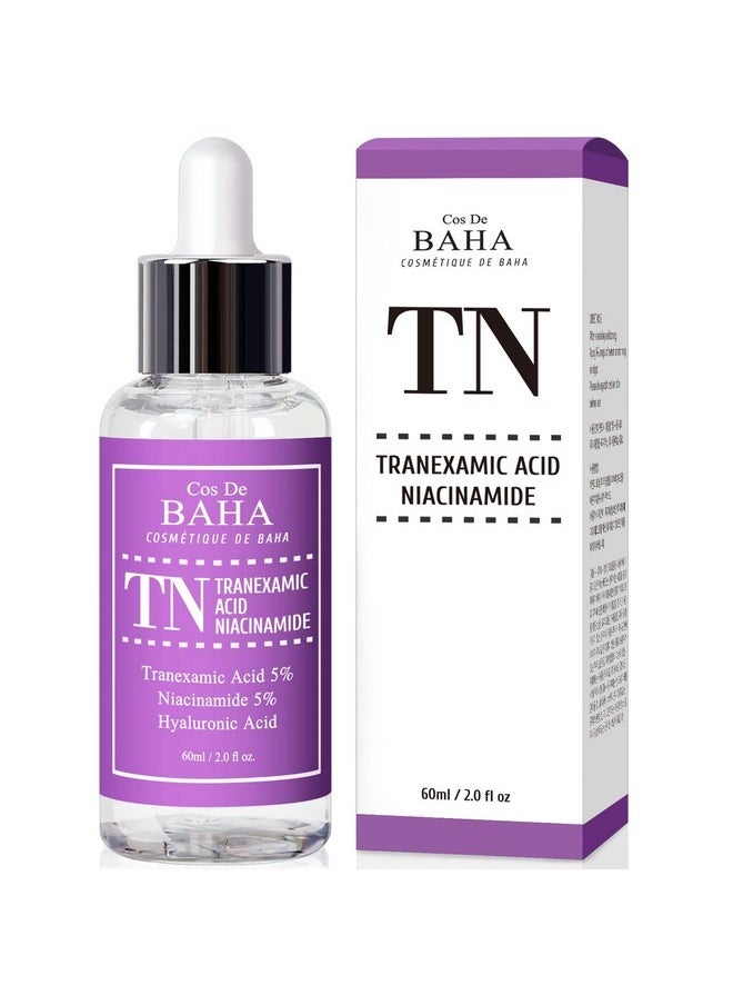 Tranexamic Acid 5% Serum with Niacinamide 5% for Face/Neck - Helps to Reduce the Look of Hyper-Pigmentation, Discoloration, Dark Spots, Remover Melasma, 2 Fl Oz