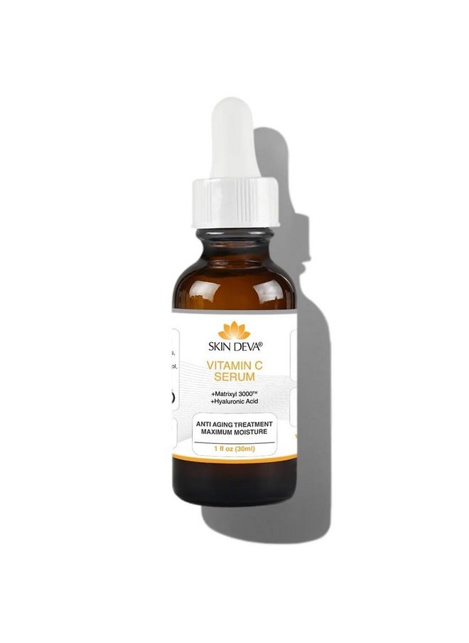 SKIN DEVA Hyaluronic Acid With Vitamin C - For All Types Of Skin - 1 fl oz