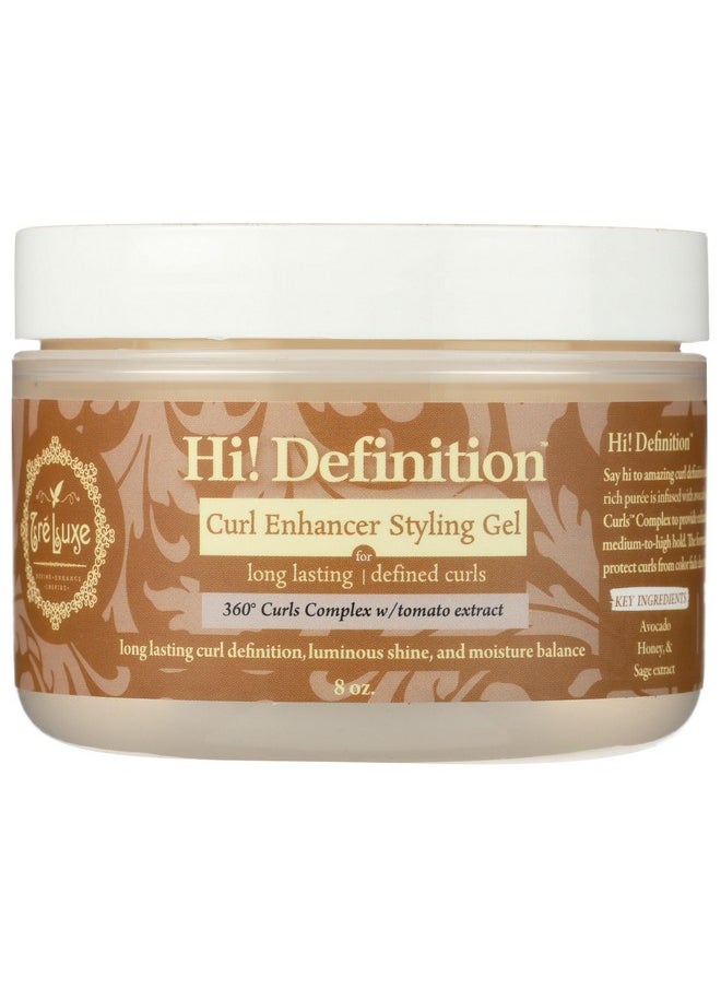 TRELUXE Hi! Definition Curl Enhancer Styling Gel, 8 FZ