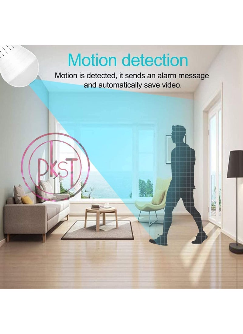 Paroxysm WiFi Full Ultra HD 1080P CCTV Smart Security IP Hidden Camera Led Bulb with Holder Light Vision Spy Indoor Wireless Camera Bulb Camera