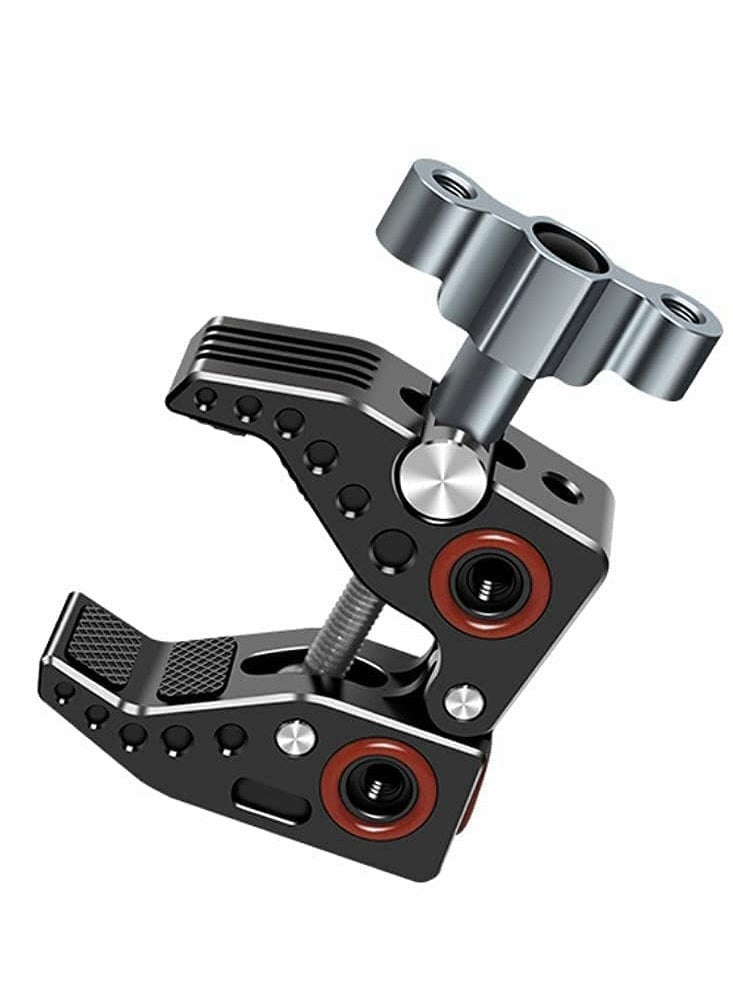 Camera Mounts and Clamps Side Arms with 3/8 and 1/4 Screw Holes Tripods for Video Shooting Action Camera Phone Clips Selfie Live Streaming
