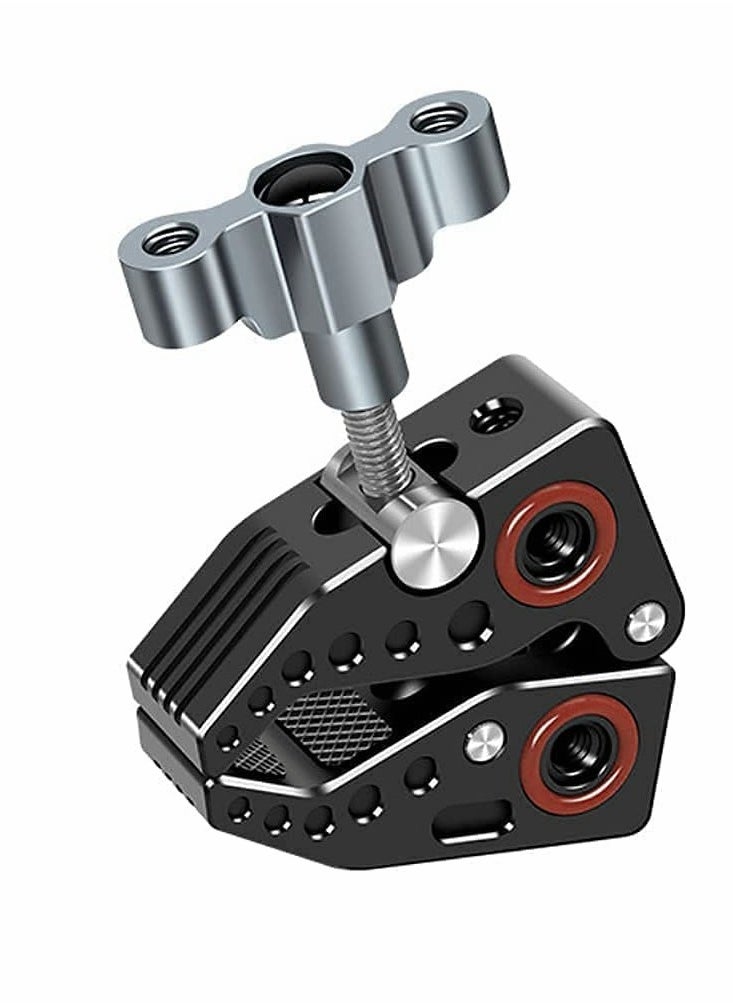Camera Mounts and Clamps Side Arms with 3/8 and 1/4 Screw Holes Tripods for Video Shooting Action Camera Phone Clips Selfie Live Streaming