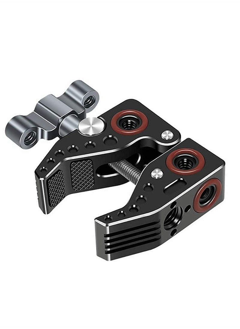 Camera Mounts and Clamps Side Arms with 3/8 and 1/4 Screw Holes Tripods for Video Shooting Action Camera Phone Clips Selfie Live Streaming