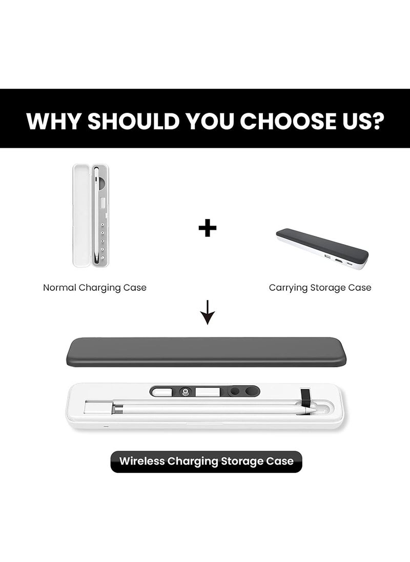 Apple Pencil 1st Generation Case, SYOSI Wireless Charging Case, Compatible with Apple Pencil 1st Generation Only, Magnetic Apple Pencil 1st Gen Charging Carrying Storage Box