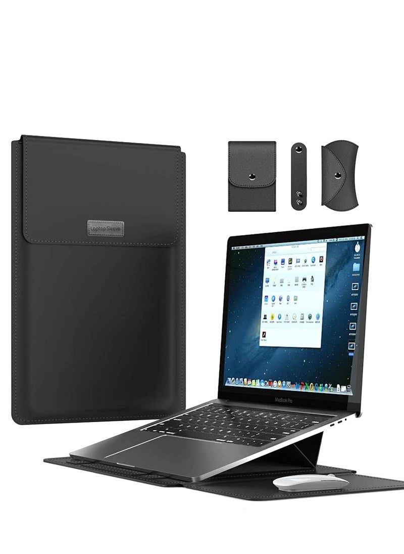 13 inch Laptop Sleeve Case, Slim Laptop Carrying Case with Stand Function Compatible with 2018-2021 MacBook Air 13 M1/ 2016-2021 MacBook Pro 13 M1/ XPS 13 inch/ 13
