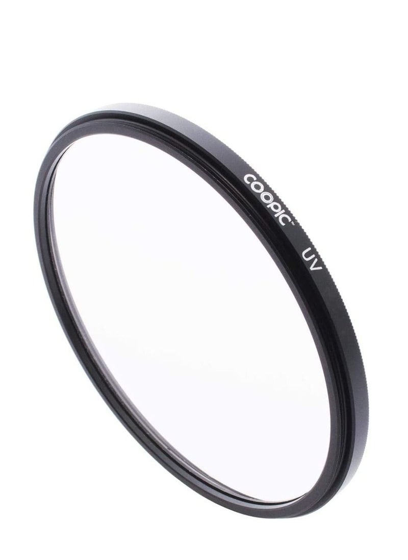COOPIC 49mm UV Ultra-Violet Filter Lens Protector Compatible with Canon Nikon DSLR Cameras