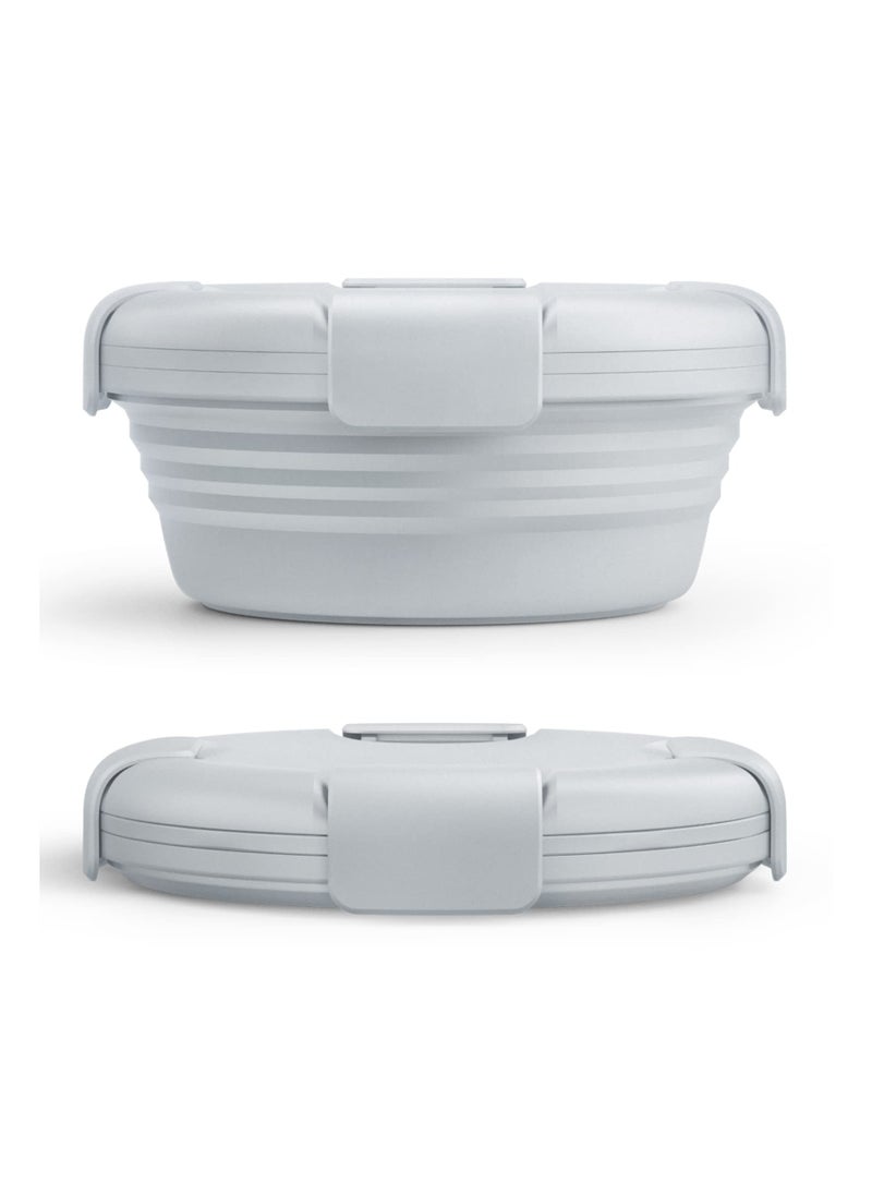 Collapsible Silicone Bowl, 36oz - Reusable Silicone Bowl for Hot and Cold Food - Perfect for Travel, Meal Prep, To-Go Lunch, Camping & Hiking - Microwave & Dishwasher Safe
