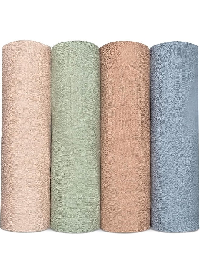 Comfy Cubs Muslin Swaddle Blankets Neutral Receiving Blanket Swaddling, Wrap for Boys and Girls, Baby Essentials, Registry & Gift